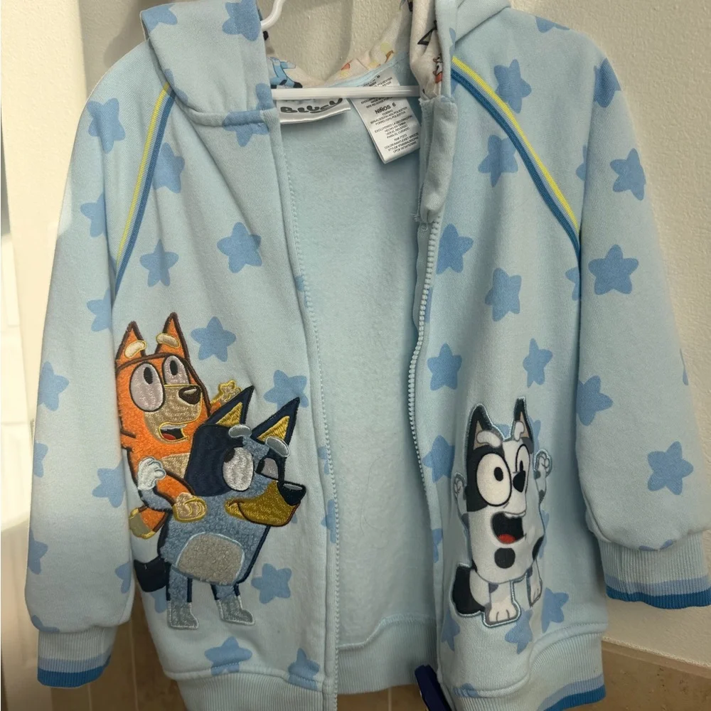 Kids' Cartoon Character Hoodies - Light Blue and Navy - Picture 2 of 14